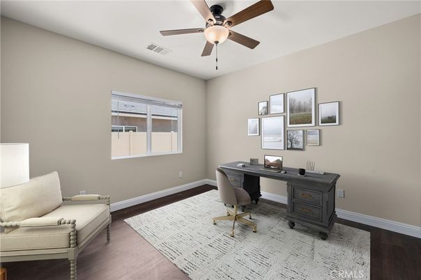 Home Office, Interior, Wood Texture Flooring