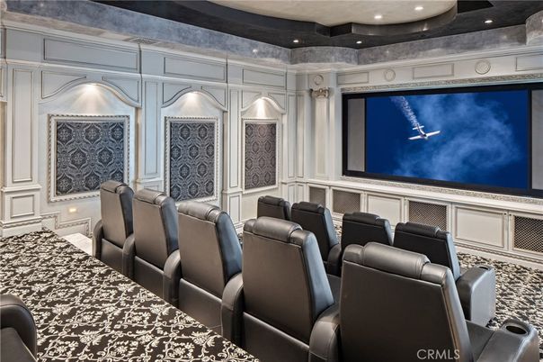 Home Theatre Room, Interior, Projection Screen, Recessed Lighting, Theatre Room