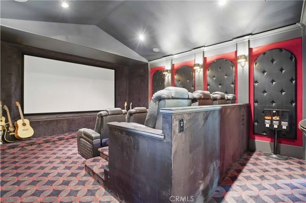 Home Theatre Room, Interior, Projection Screen, Recessed Lighting, Theatre Room