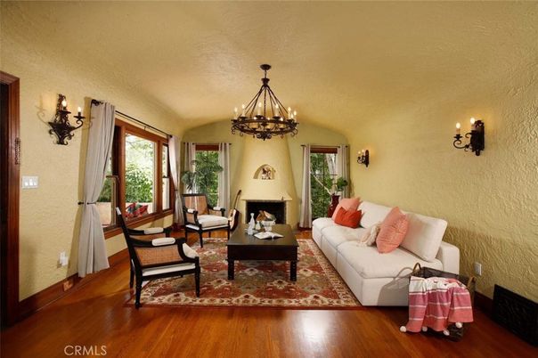 Chandelier, Fireplace, Interior, Living room, Wood Texture Flooring