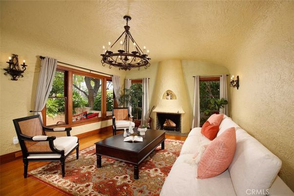 Chandelier, Fireplace, Interior, Living room, Wood Texture Flooring