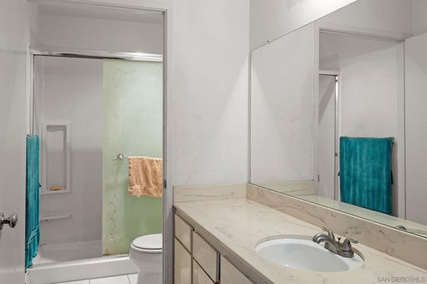 Bathroom, Glass Shower, Interior, Marble Walls