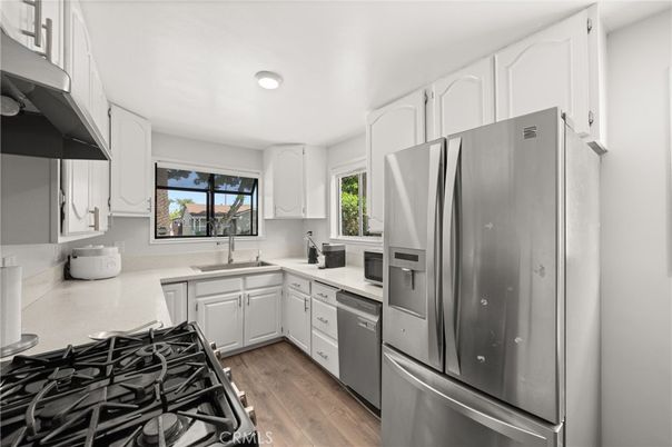 Interior, Kitchen, Wood Texture Flooring