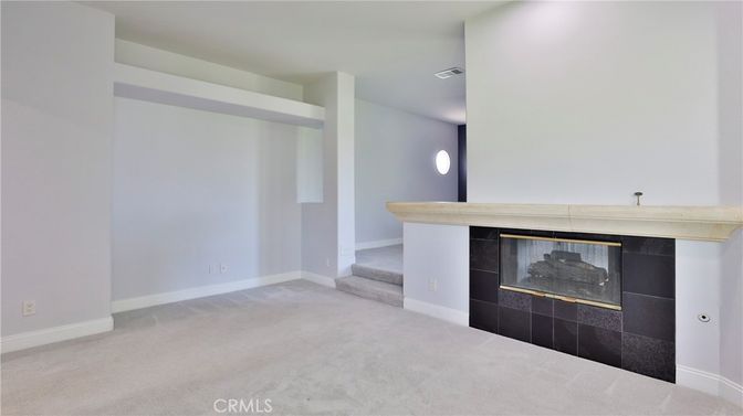 Empty room, Fireplace, Interior, Pendant Lights