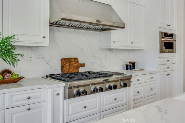Interior, Kitchen, Marble Walls, Stainless Steel Appliances