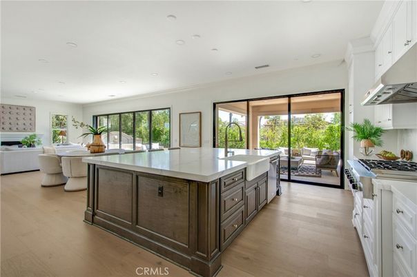 Interior, Kitchen, Living room, Recessed Lighting, Wood Texture Flooring