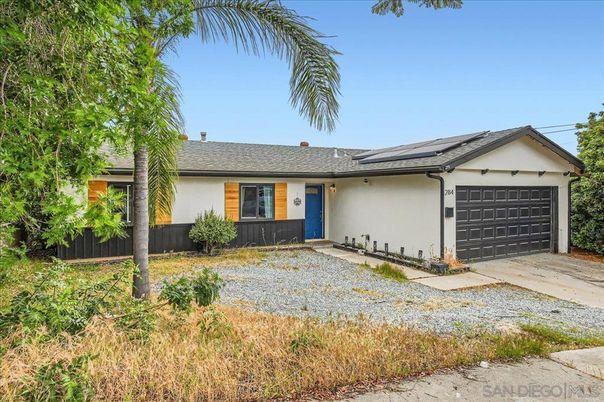 Attached, Backyard, Exterior, Facade, Solar Panels, Ranch