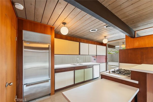 Interior, Kitchen, Stainless Steel Appliances, Wooden Ceilings