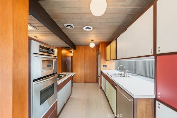 Interior, Kitchen, Stainless Steel Appliances, Wooden Ceilings