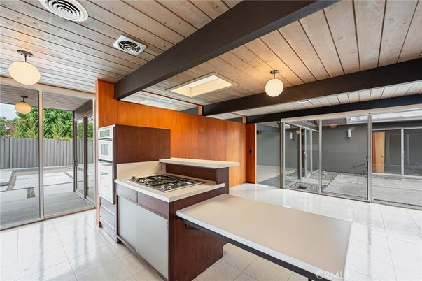 Interior, Kitchen, Pendant Lights, Wooden Ceilings, Wooden Walls