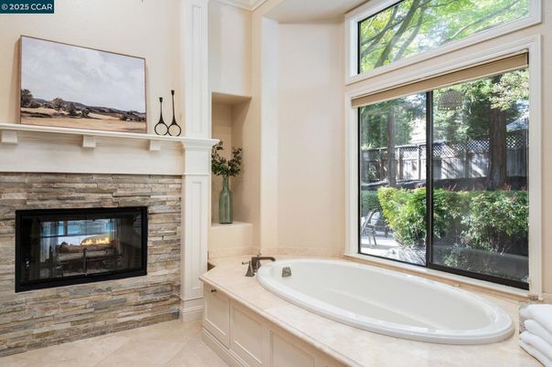 Bathroom, Fireplace, Interior