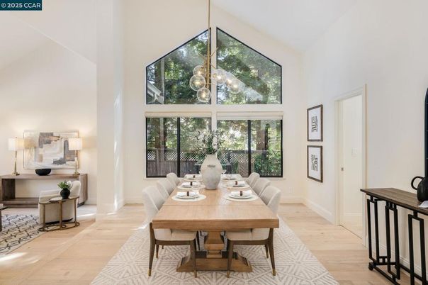 Dining room, Interior, Wood Texture Flooring