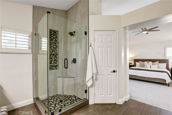 Bathroom, Bedroom, Glass Shower, Interior