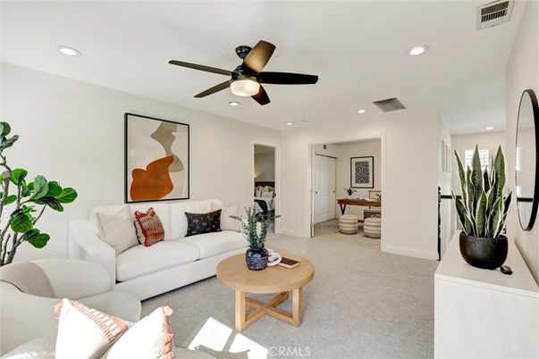 Interior, Living room, Recessed Lighting