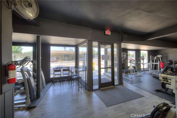 Fitness Equipment, Interior, Wood Texture Flooring