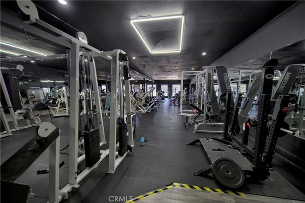 Fitness Equipment, Gym, Interior, Recessed Lighting
