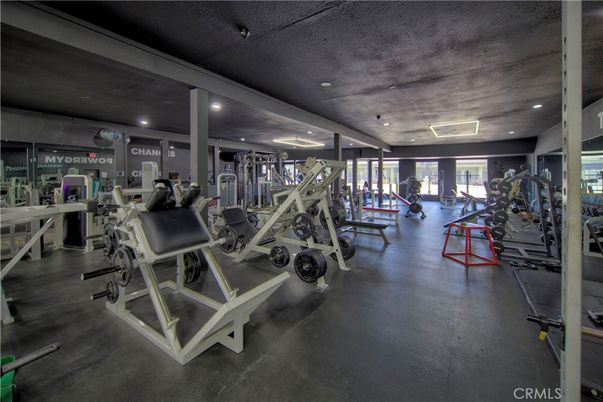 Fitness Equipment, Gym, Interior, Recessed Lighting