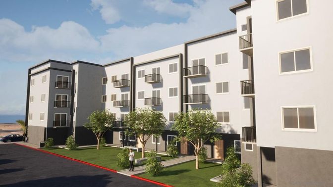 Exterior, Facade, Condo Building