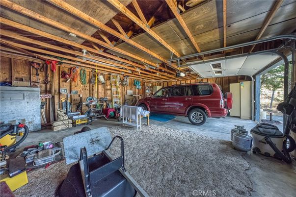 Garage, Interior, Wooden Beams, Wooden Walls