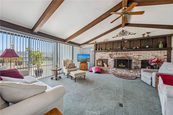 Fireplace, Interior, Living room, Wooden Beams