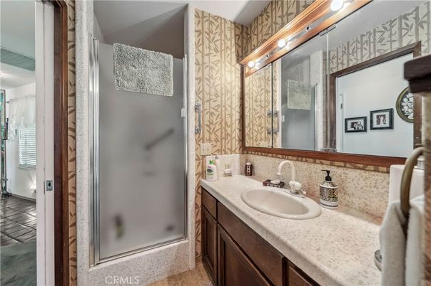 Bathroom, Glass Shower, Interior, Tile Countertops