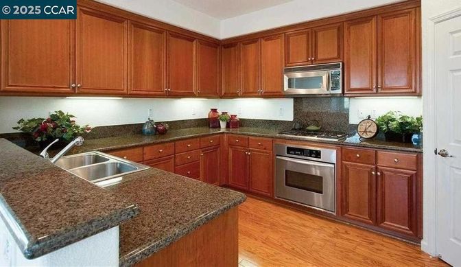 Interior, Kitchen, Wood Texture Flooring