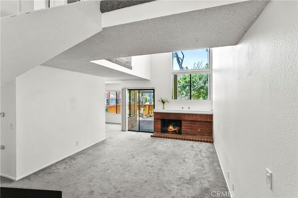 Empty room, Fireplace, Interior