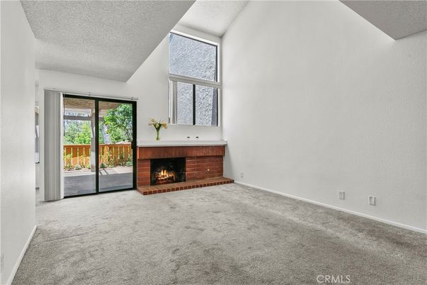 Empty room, Fireplace, Interior