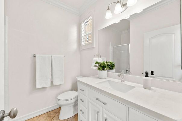 Bathroom, Glass Shower, Interior