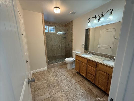 Bathroom, Dual Sink Vanities, Glass Shower, Interior