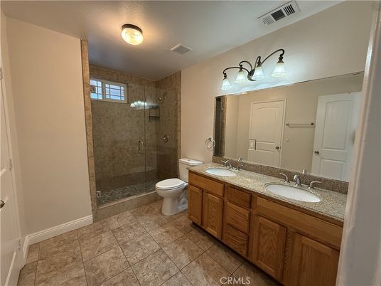 Bathroom, Dual Sink Vanities, Glass Shower, Interior