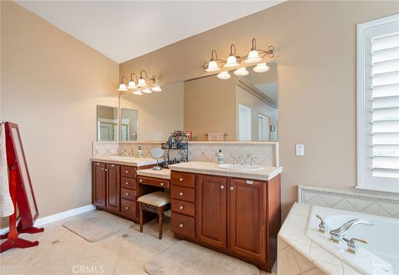 Bathroom, Dual Sink Vanities, Interior, Tile Countertops