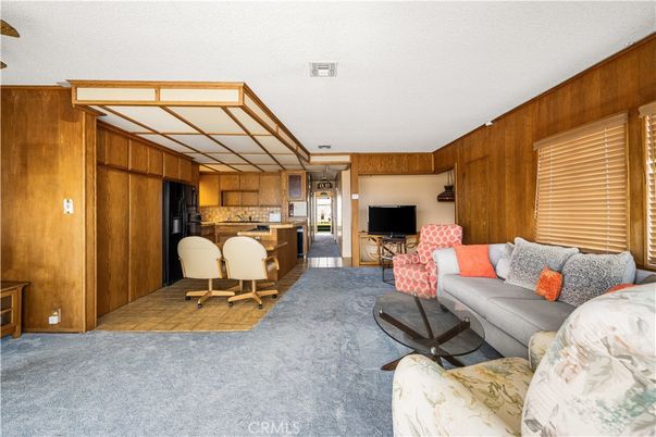 Interior, Kitchen, Living room, Wooden Walls