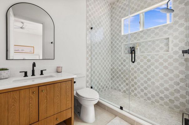 Bathroom, Glass Shower, Interior