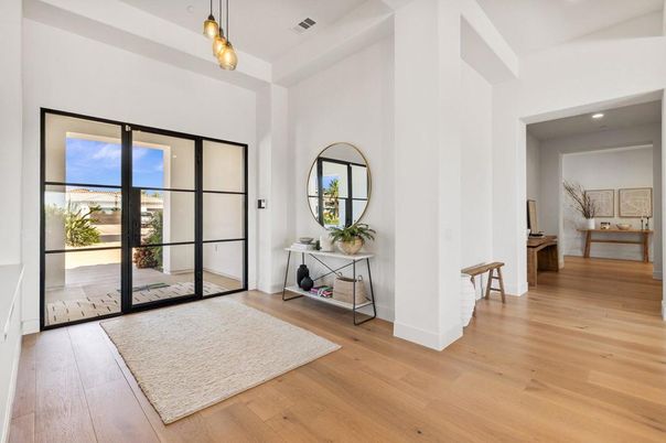 Interior, Pendant Lights, Recessed Lighting, Water, Wood Texture Flooring