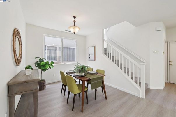 Dining room, Interior, Wood Texture Flooring