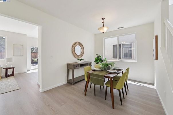 Dining room, Interior, Wood Texture Flooring