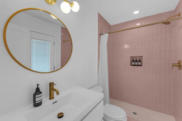 Bathroom, Interior, Recessed Lighting