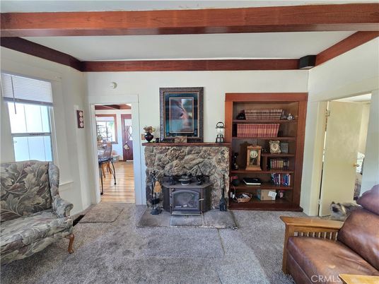 Fireplace, Interior, Wooden Beams
