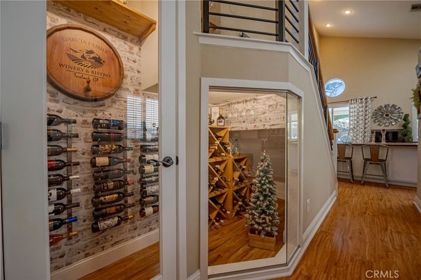 Interior, Recessed Lighting, Wine Storage, Wood Texture Flooring