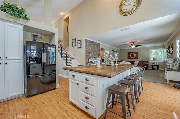 Dining room, Interior, Kitchen, Recessed Lighting, Wood Texture Flooring