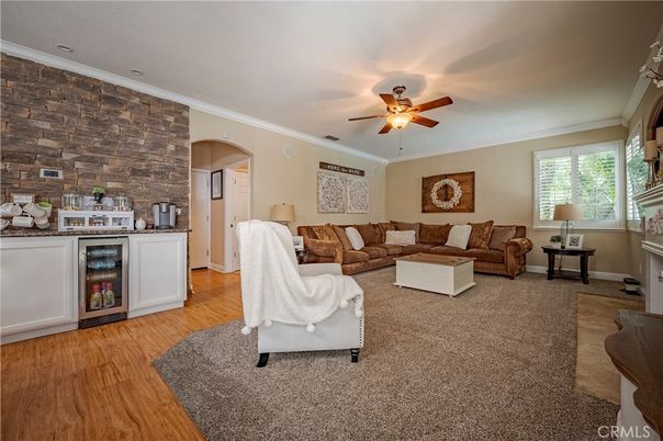 Interior, Living room, Stone Walls, Wood Texture Flooring