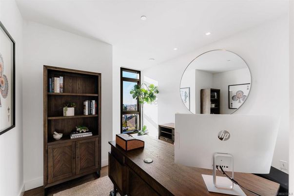 Home Office, Interior, Recessed Lighting