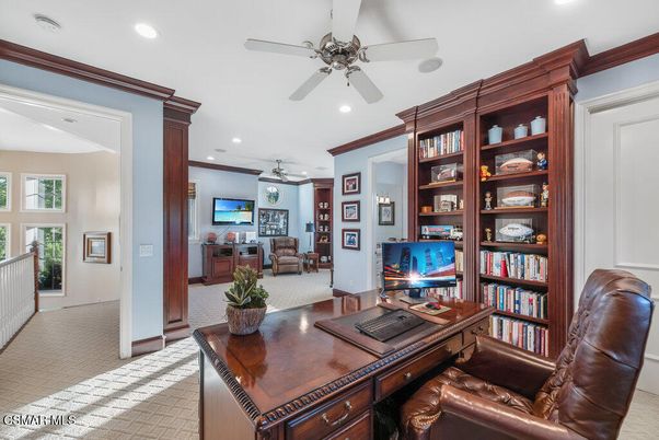 Home Office, Interior, Recessed Lighting