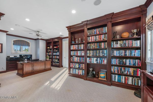 Home Office, Interior, Recessed Lighting