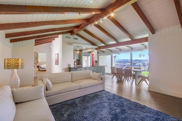 Dining room, Interior, Living room, Wooden Beams, Wood Texture Flooring