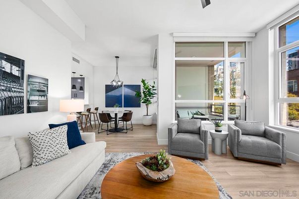 Dining room, Interior, Living room, Pendant Lights, Wood Texture Flooring