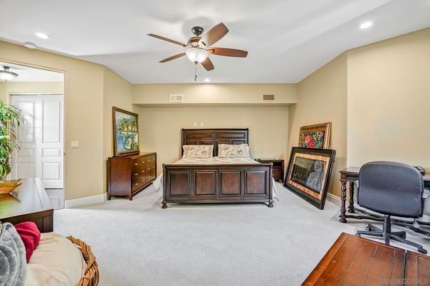 Bedroom, Interior, Recessed Lighting
