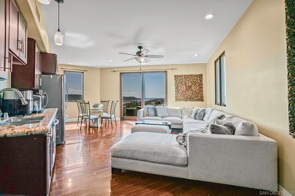 Dining room, Interior, Kitchen, Living room, Pendant Lights, Recessed Lighting, Wood Texture Flooring