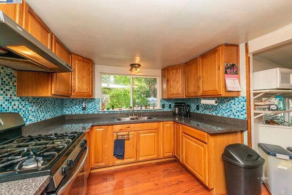 Interior, Kitchen, Wood Texture Flooring